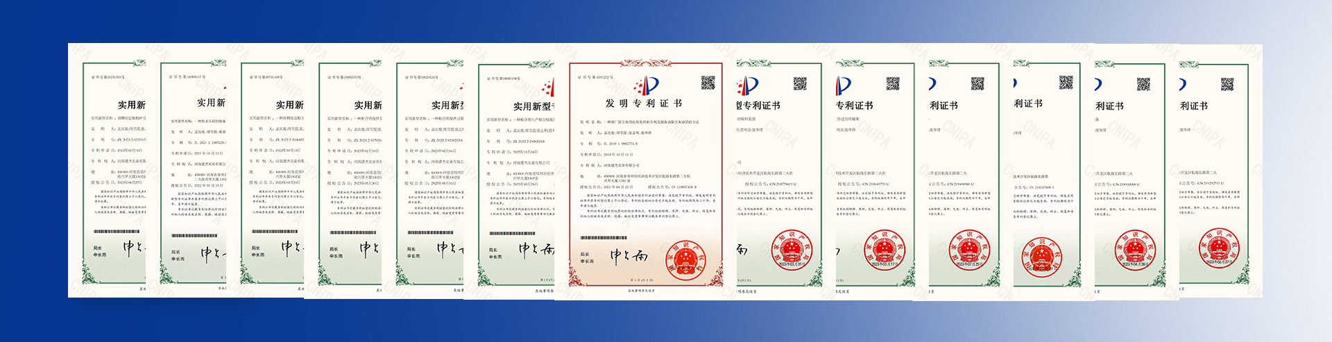  jianjie patents and qualifications 