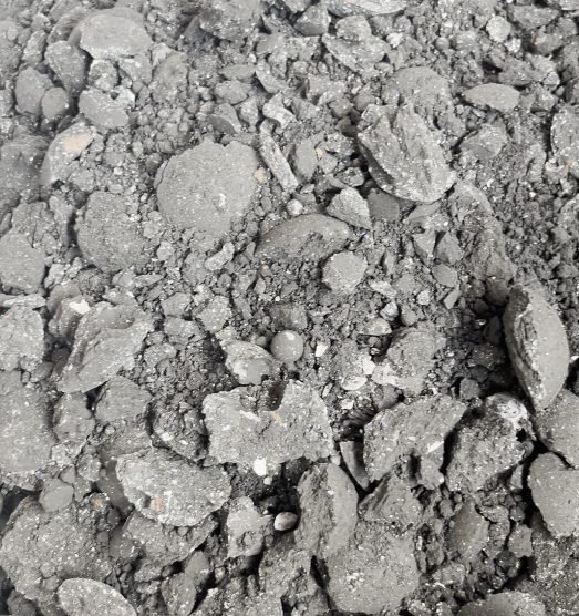 broken briquettes