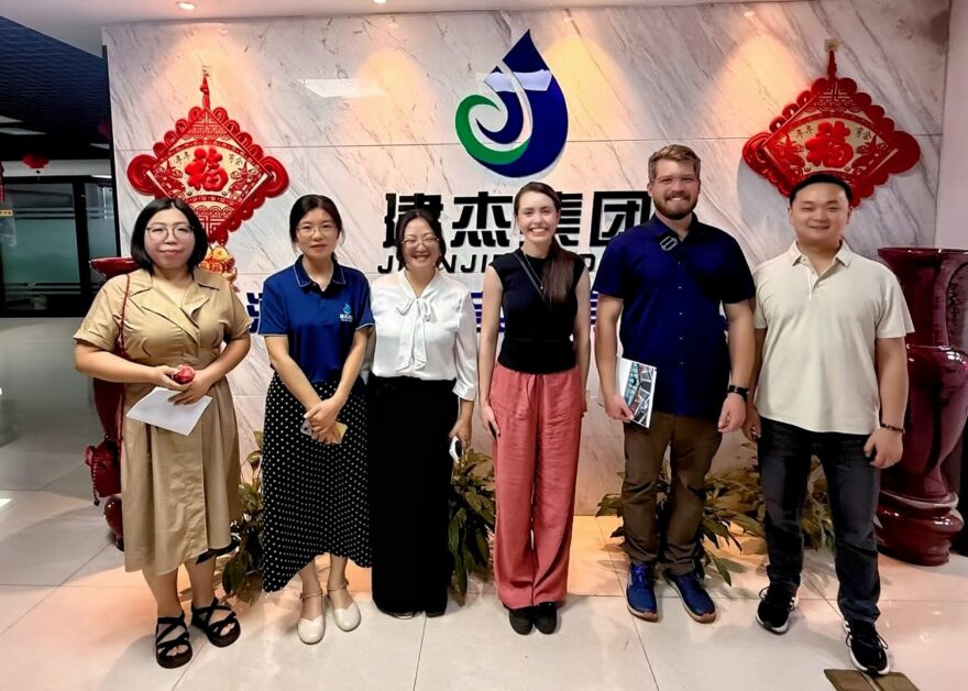 Jianjie having meeting with important clients