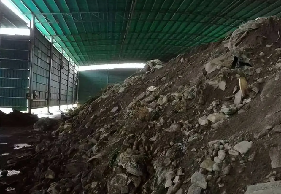 stacked steel waste