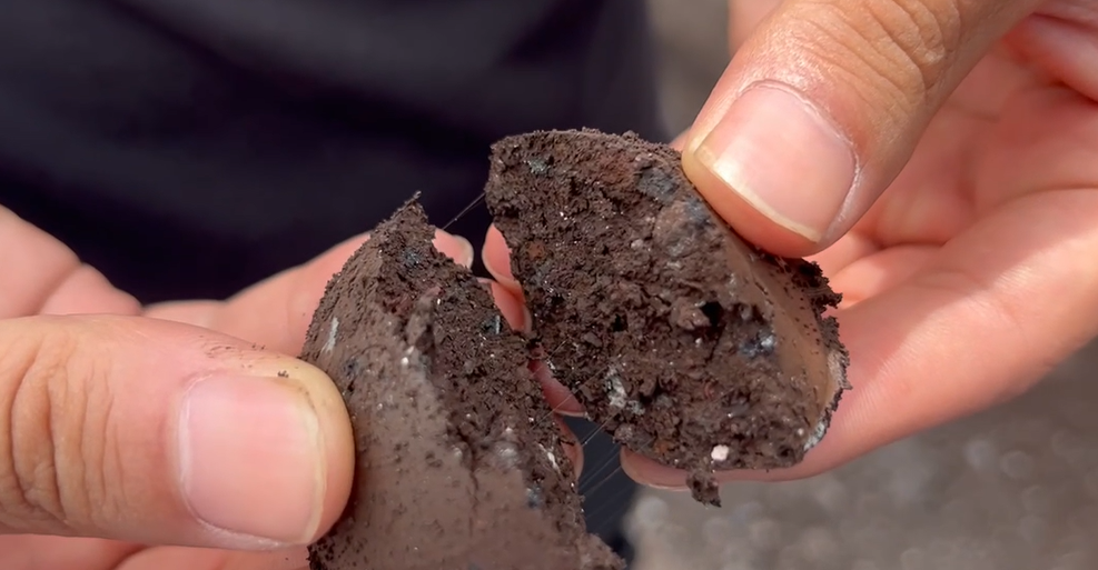 Briquette Adhesion Demonstration