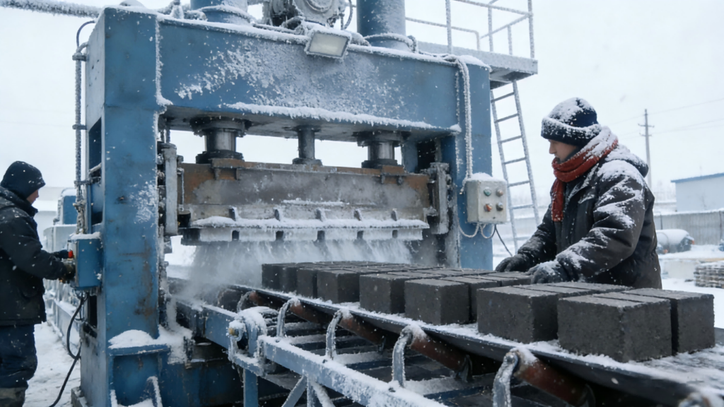 Briquettes production in winter(1)