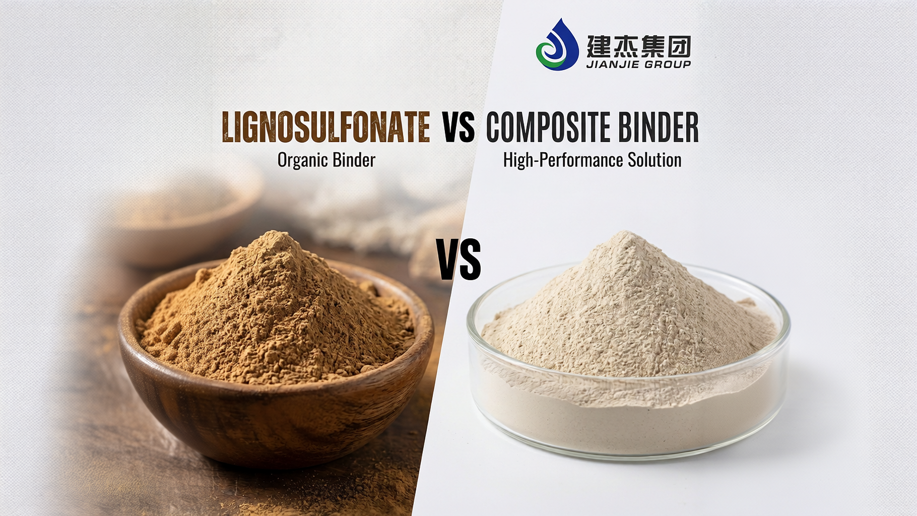 Lignosulfonate vs composite binder