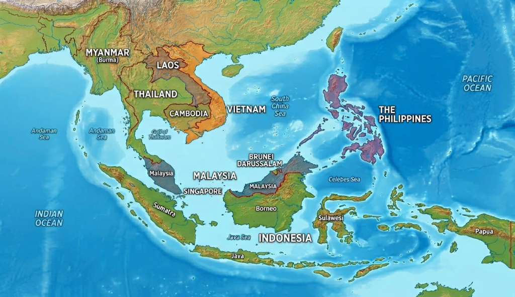asean map
