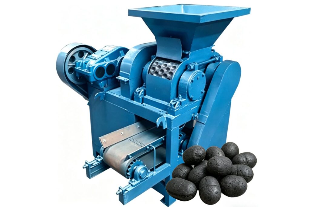 roller press briquette machine